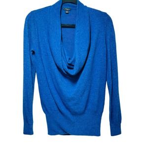 Ann Taylor Vibrant Blue Cowl Neck Sweater